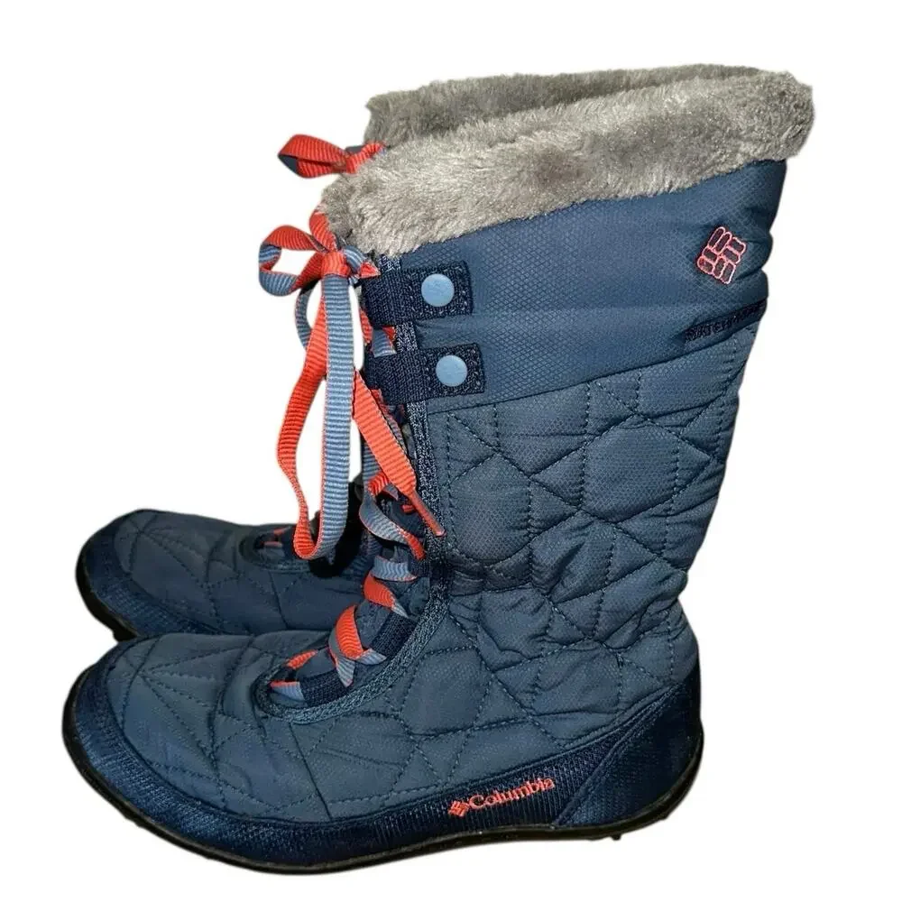 Columbia Omni Grip Waterproof Blue & Gray Winter Snow Boots‎